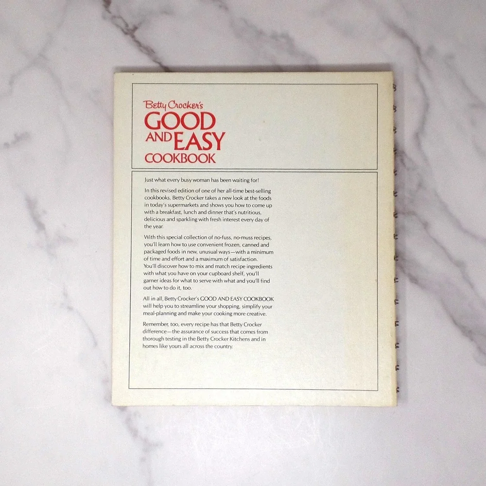 Vintage Betty Crocker's Good and Easy Cookbook (1973)